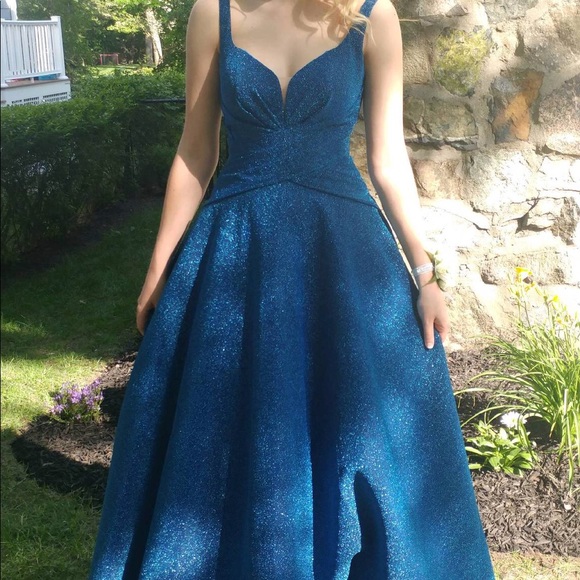 Dark Blue Sparkly Dress
